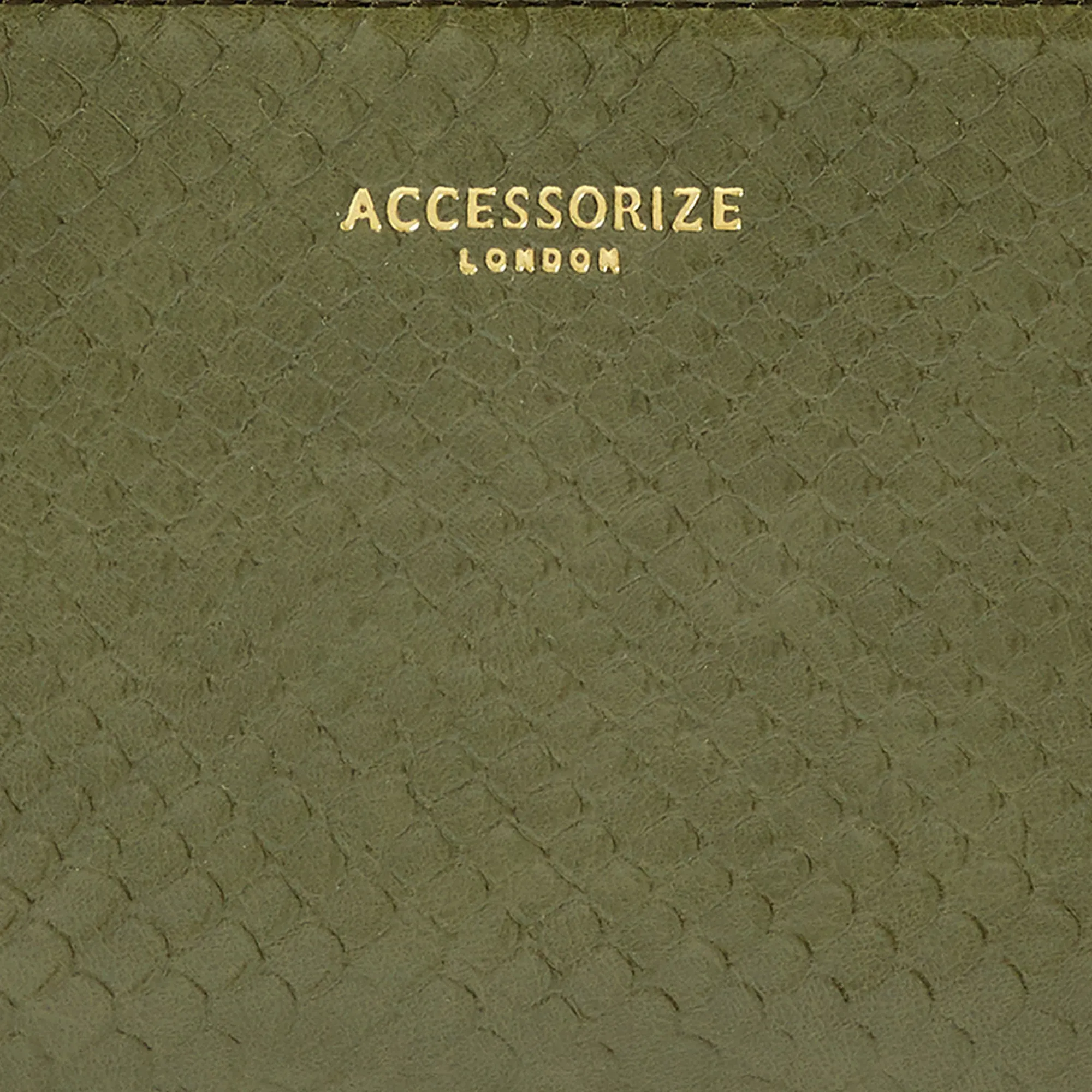 Accessorize London Women's Faux Leather Clip Frame Bella Wallet-Olive