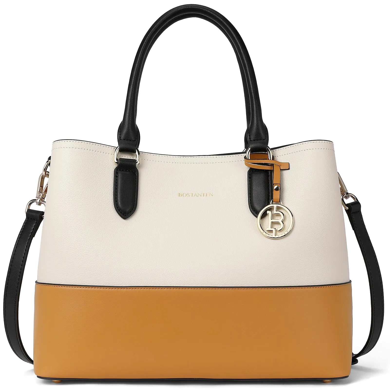 Satchel Handbags Leather Tote Purses Two Tone Designer Work Top Handle