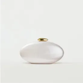 Serene Oval Shape Evening Clutch Purse Handbag for Women