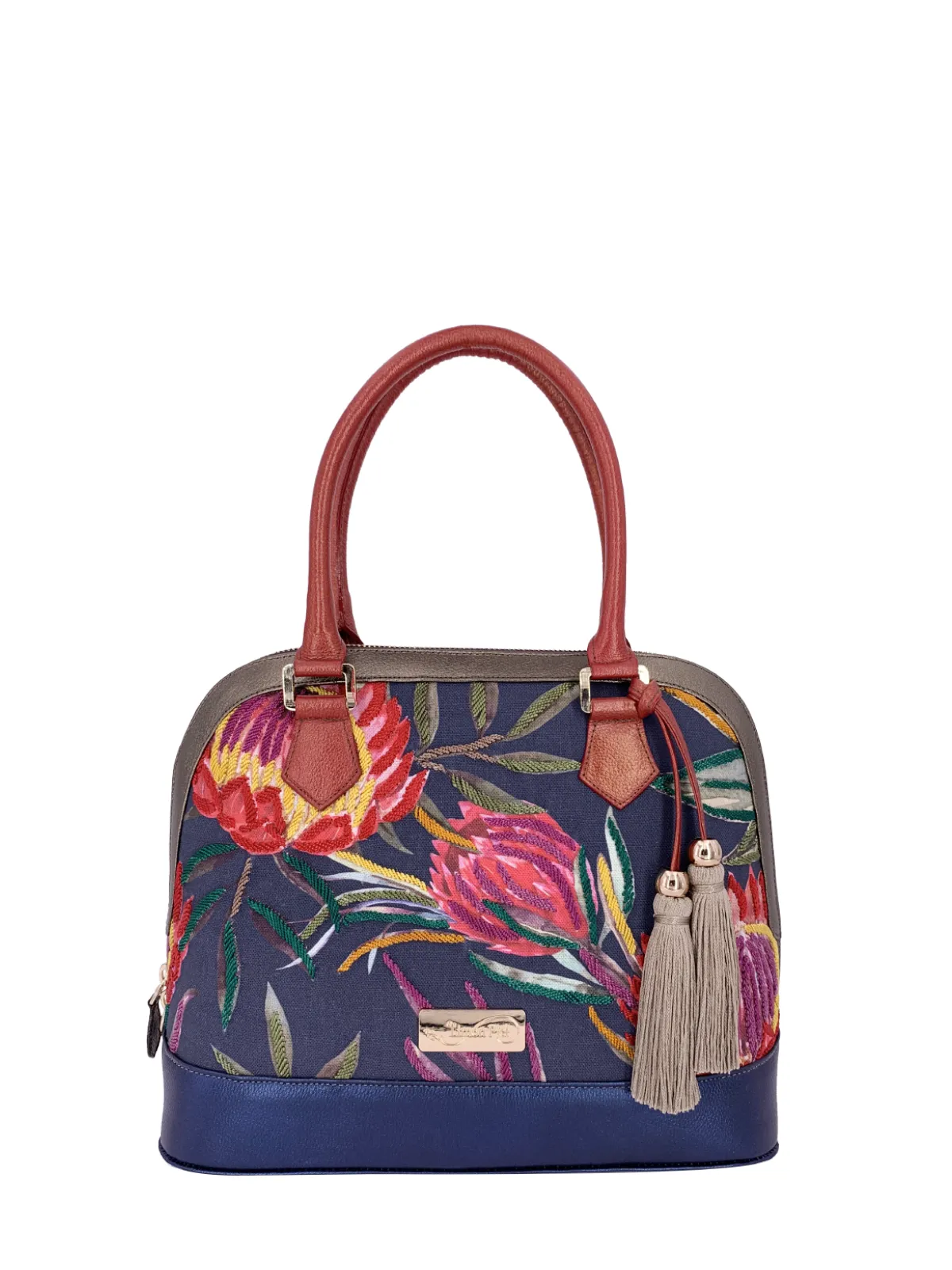 TROPICALIA AZUL-ROJO HANDBAG