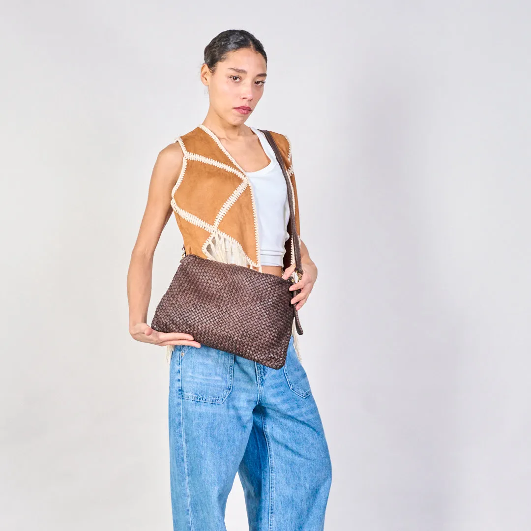 Woven texture clutch bags wholesale